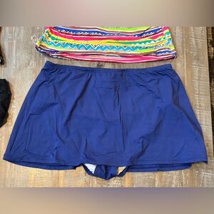 Blue Short Swim Skirt size XL